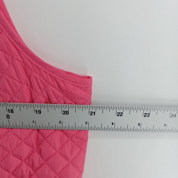 Talbots casual pink full zip pink Vest size large - Picture 4 of 8